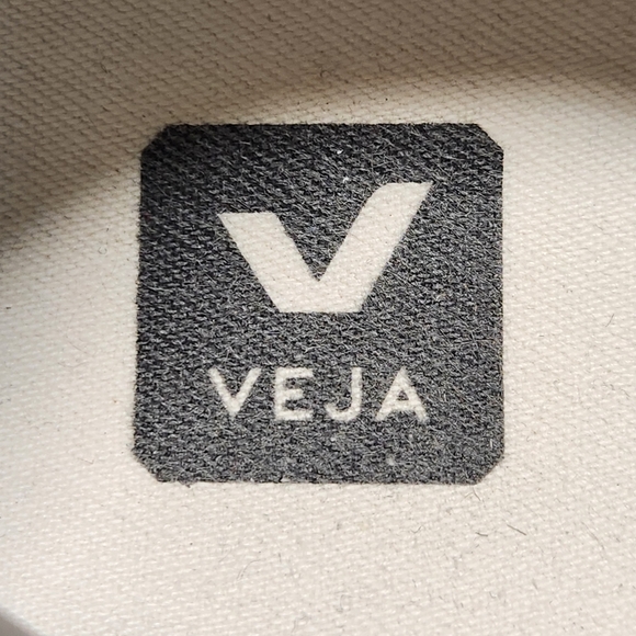 Veja Recife Logo Men’s 10/EU 42 White Black Velcro Leather Sneakers - Picture 12 of 13